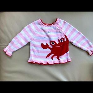 Pink Crab Sweater Zubels - great condition
